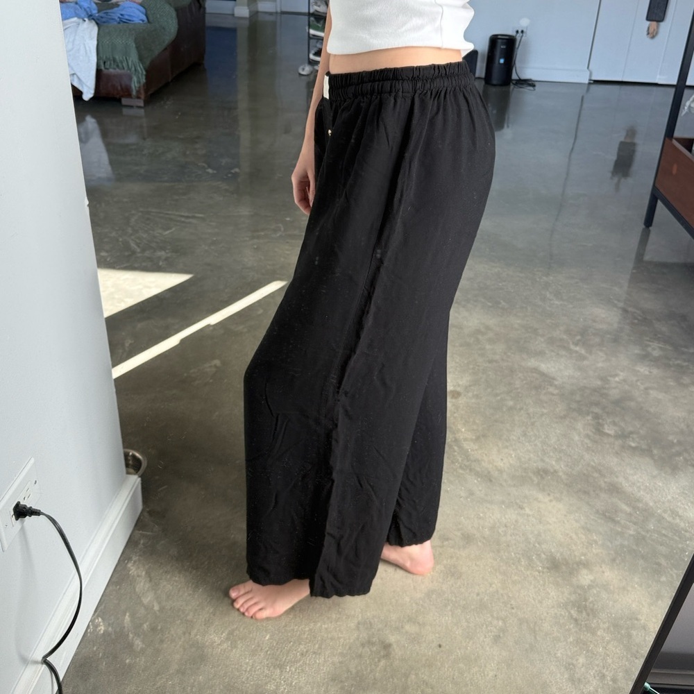 Country Textile Black Culotte Pants - Picture 3 of 9